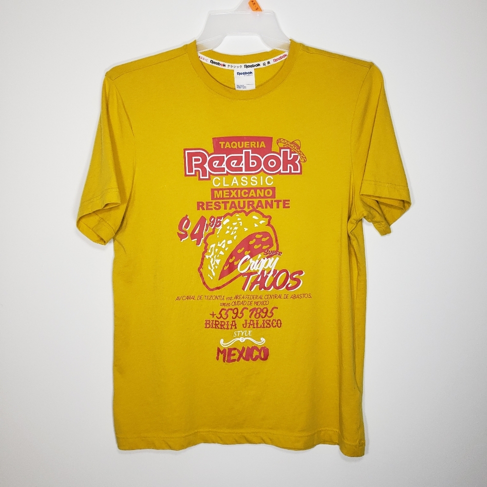 Reebok Classic 'Taqueria Reebok' Taco Graphic T Shirt || Men's Size: Medium